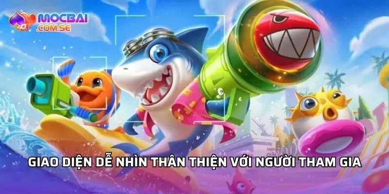 Giao diện dễ nhìn thân thiện với người tham gia