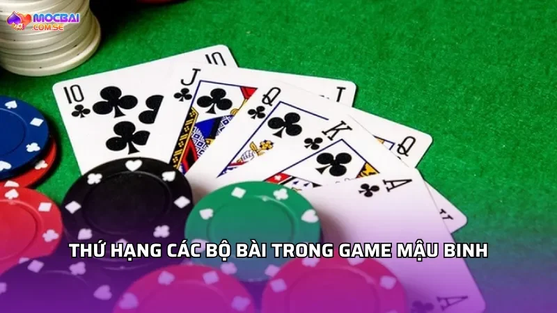 Thứ hạng các bộ bài trong game Mậu Binh
