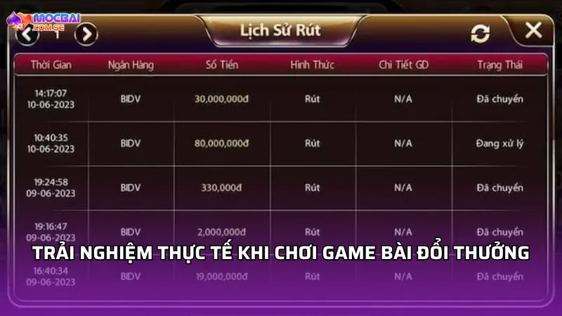Trải Nghiệm Thực Tế Khi Chơi Game Bài Đổi Thưởng
